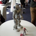Here I am chatting to delegates at the JISC event.
